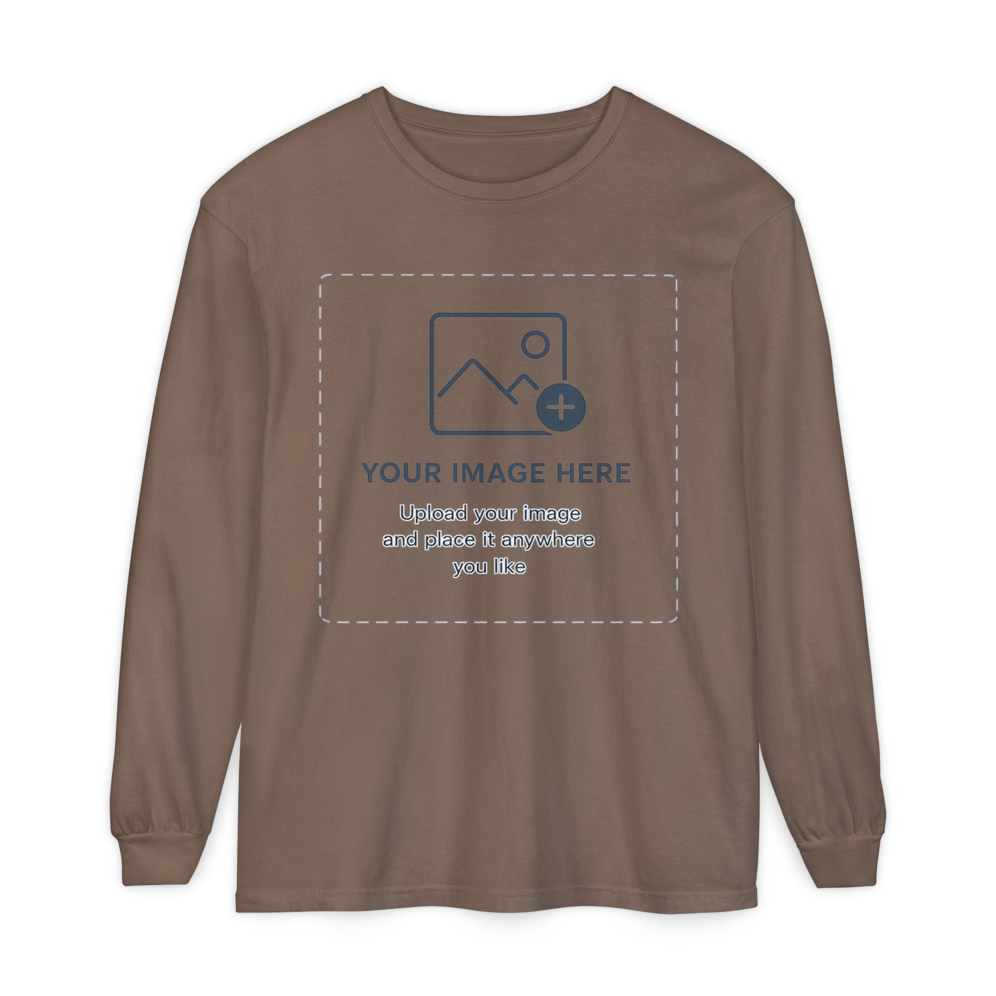 Custom Print - Unisex Garment-dyed Long Sleeve T-Shirt