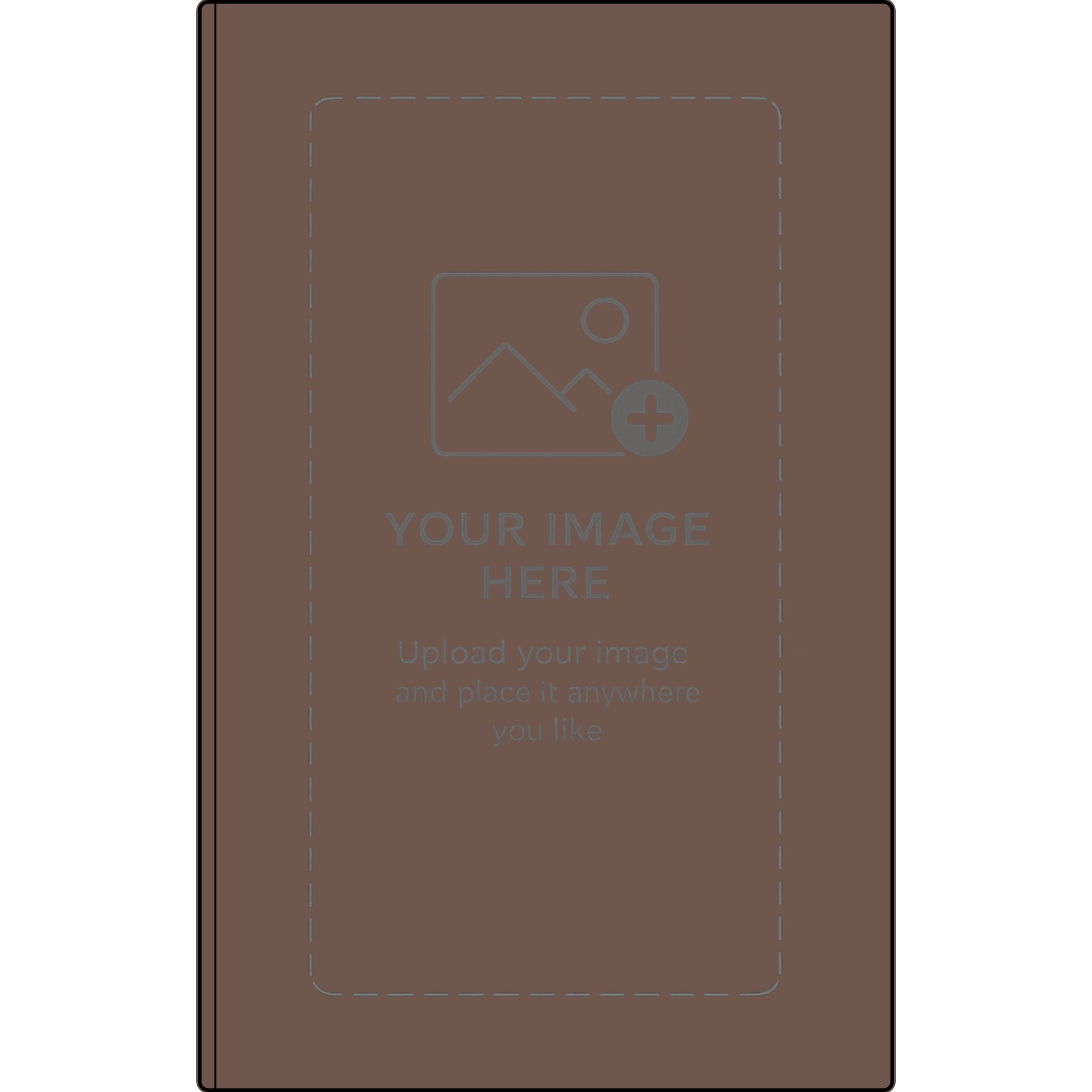 Engravable Vegan Leather Journal — Personalized Name & Image Notebook