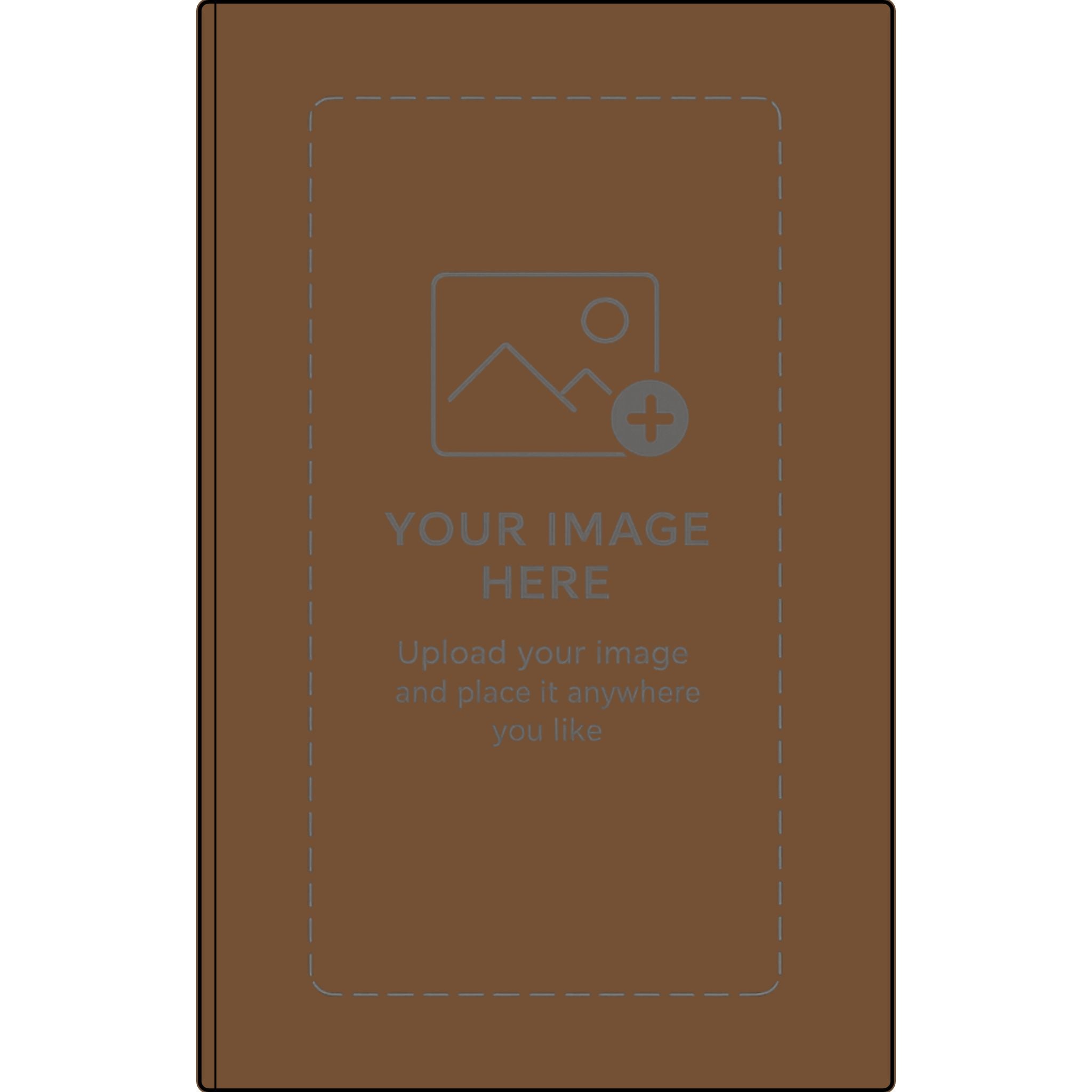 Engravable Vegan Leather Journal — Personalized Name & Image Notebook
