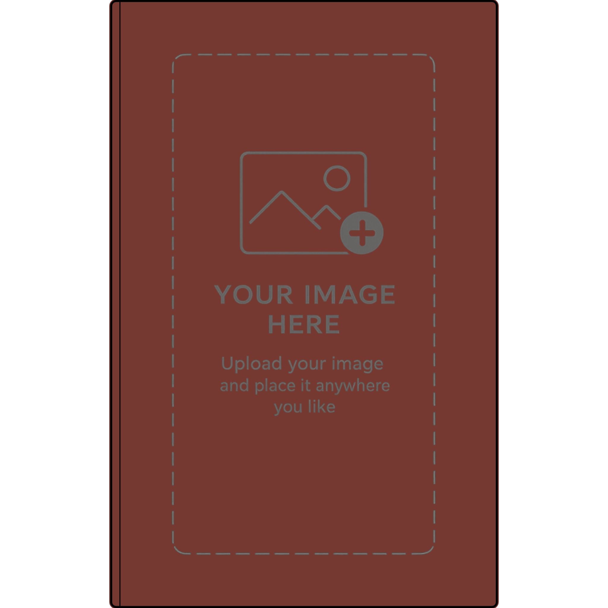 Engravable Vegan Leather Journal — Personalized Name & Image Notebook