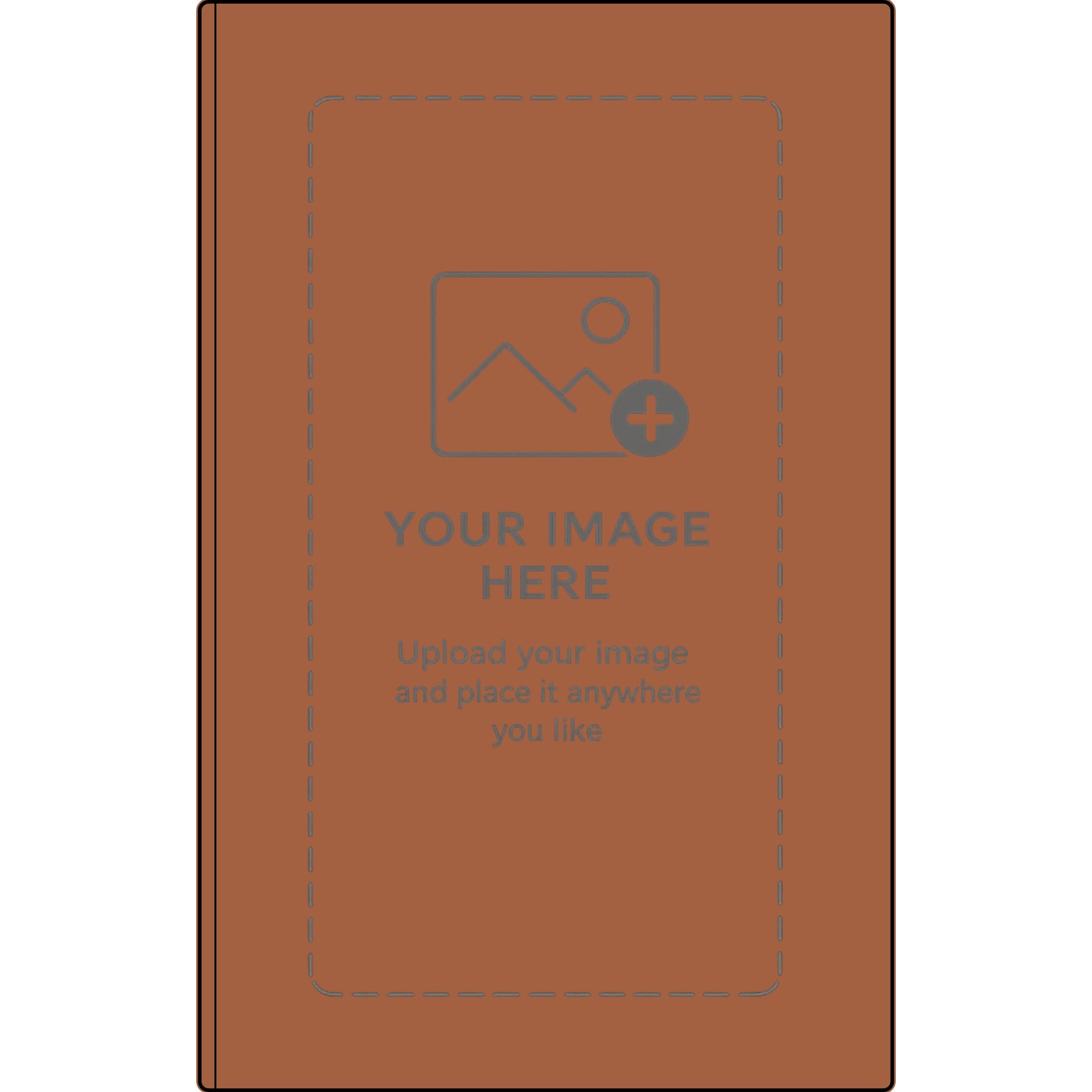 Engravable Vegan Leather Journal — Personalized Name & Image Notebook