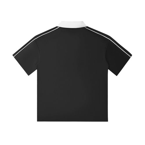 Contrast Collar,Short-Sleeve,Polo ,Shirt,Vedoy Collective,cotton,Comfy,High-Quality,Unisex,Formal
