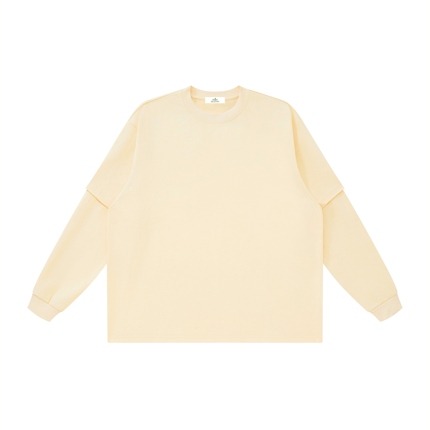 Vedoy,Collection,Collective,Core,Lomg,Long,Sleeved,Sleeves,Sweatshirt,Tshirt,Layered,Oversized,Autumn,Cotton,Comfy,Unisez,Unisex,Green,Yellow,Black,White