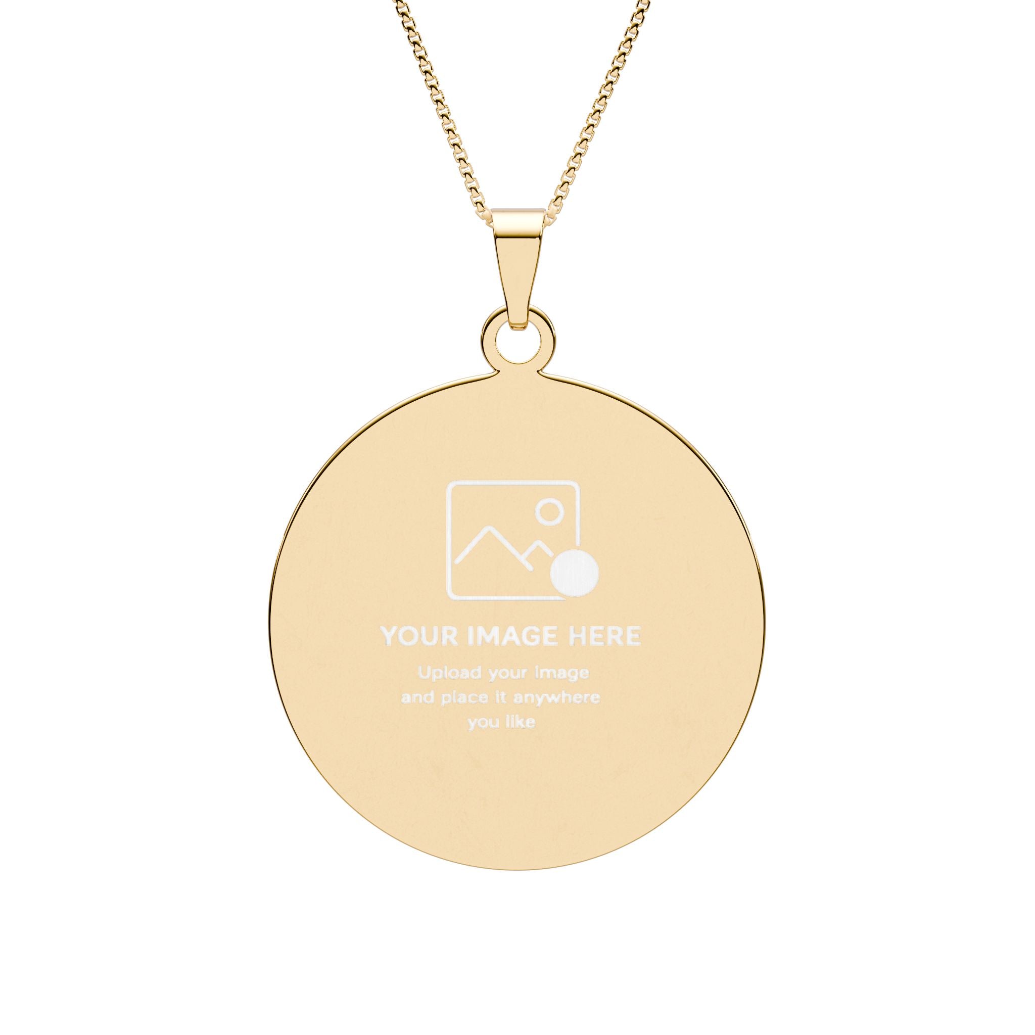Round Border Photo Pendant