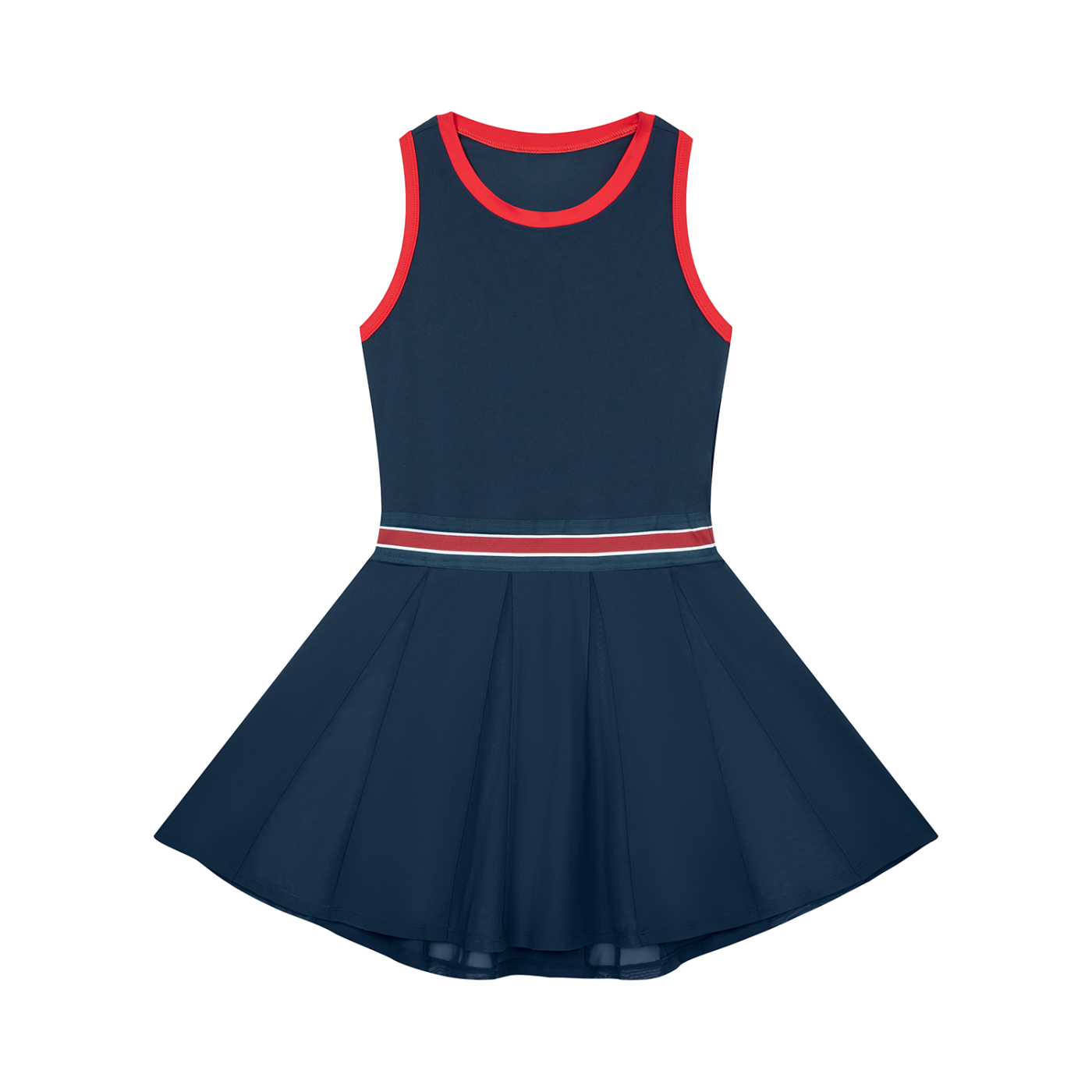 Vedoy,Collective,Dress,Sleeveless,Striped,Red,White,Blue,Navy,Norge