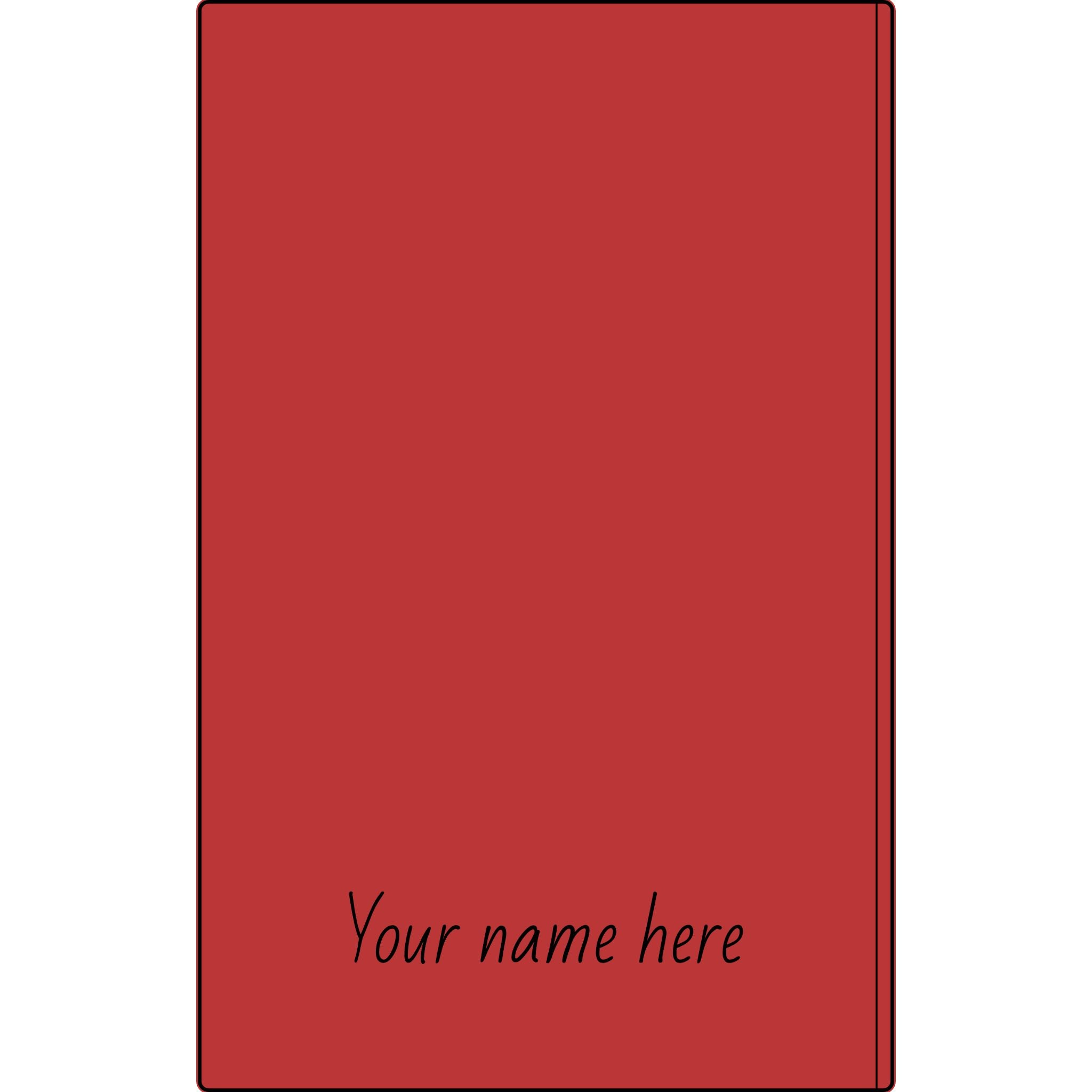 Engravable Vegan Leather Journal — Personalized Name & Image Notebook