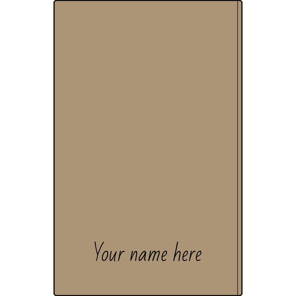 Engravable Vegan Leather Journal — Personalized Name & Image Notebook