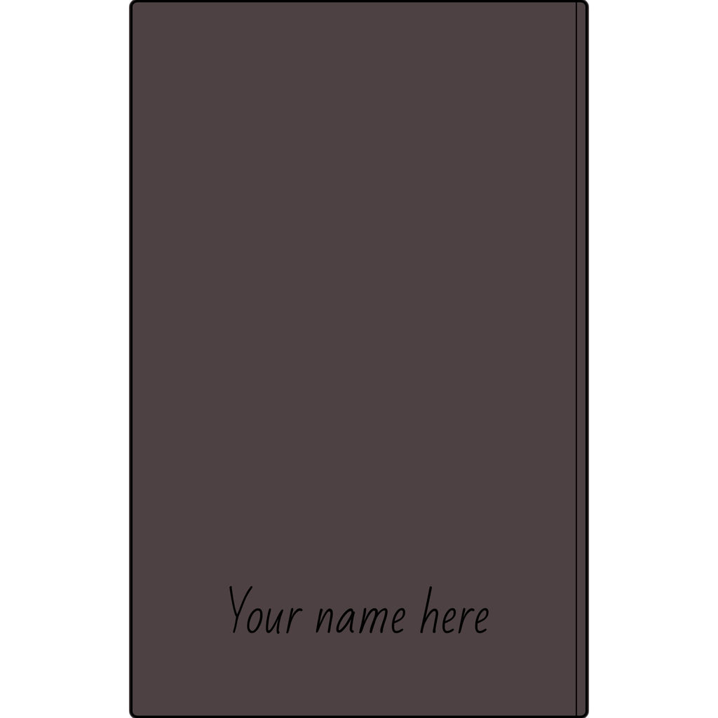 Engravable Vegan Leather Journal — Personalized Name & Image Notebook