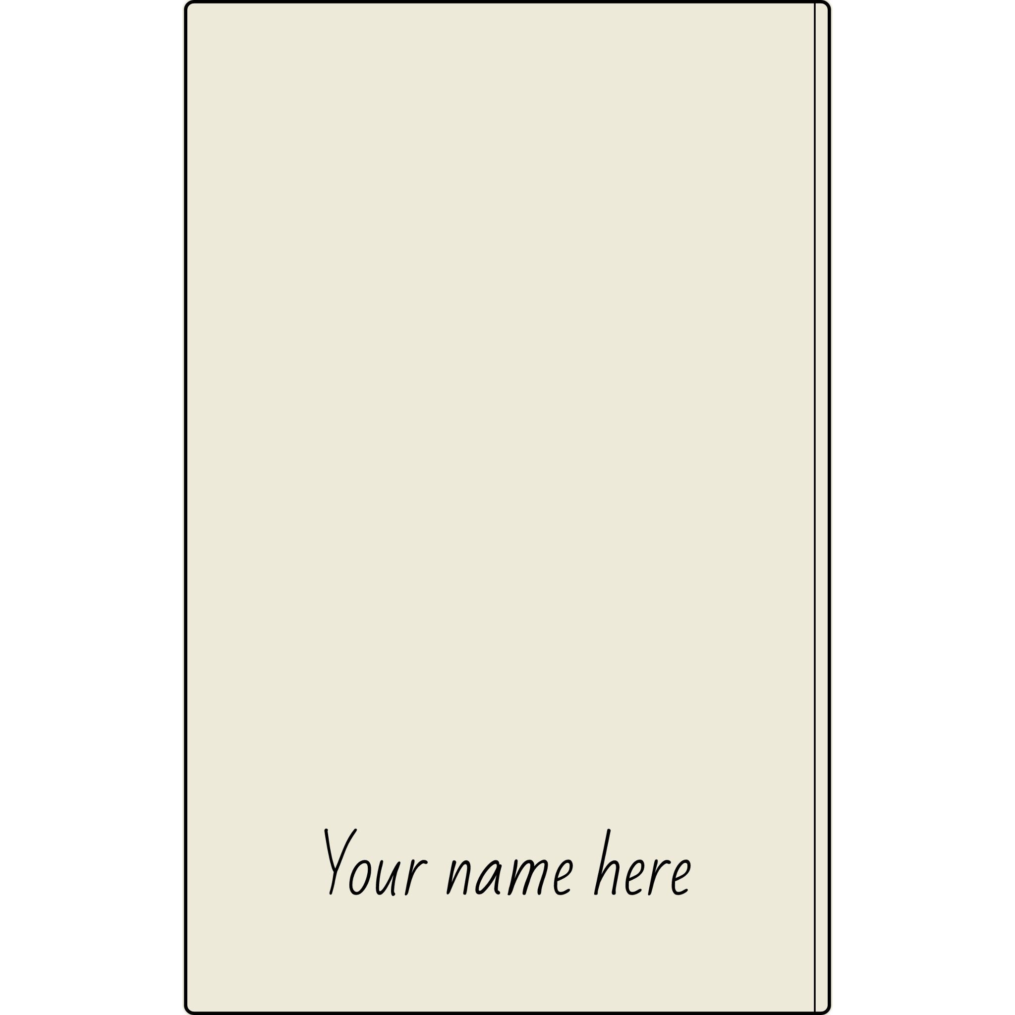 Engravable Vegan Leather Journal — Personalized Name & Image Notebook