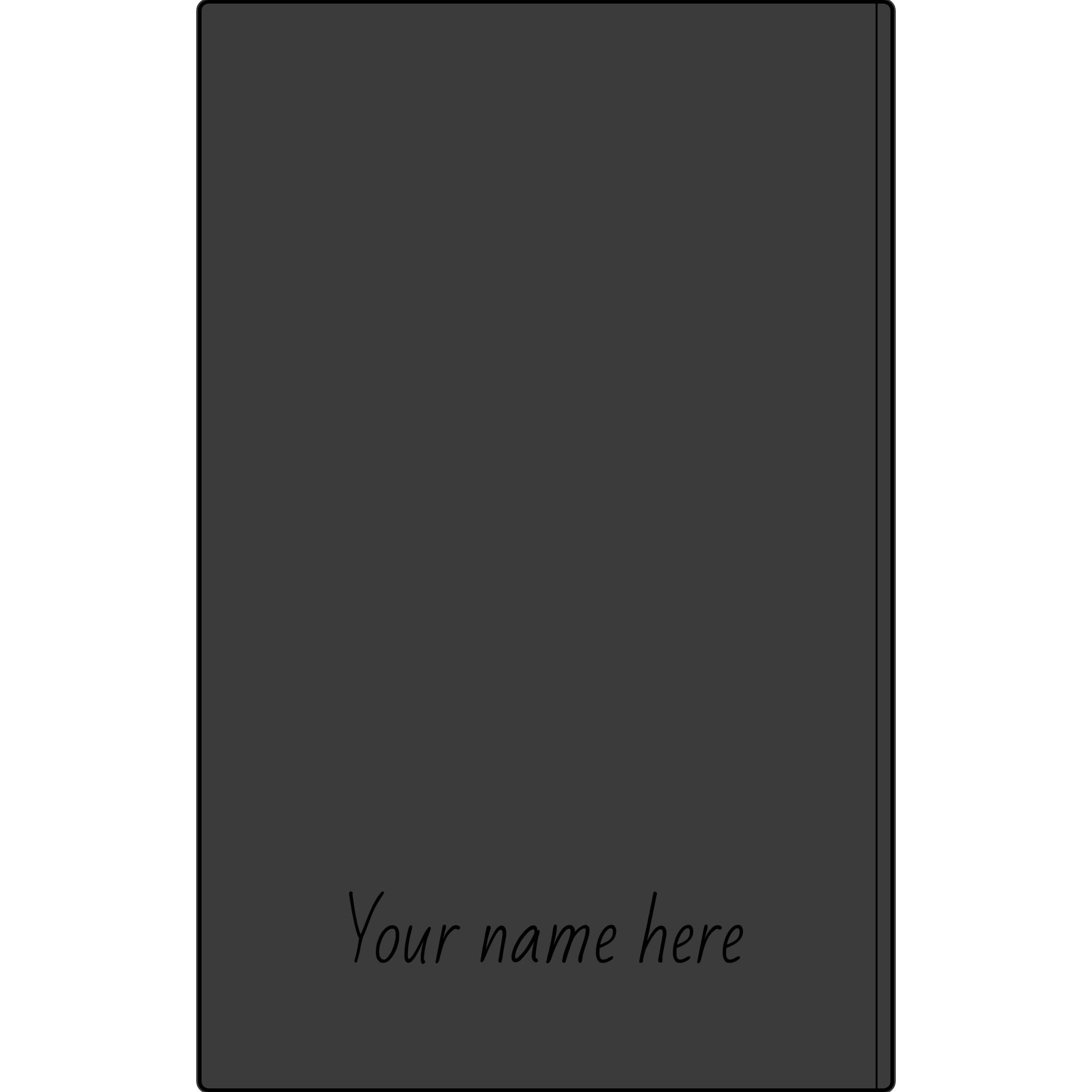 Engravable Vegan Leather Journal — Personalized Name & Image Notebook