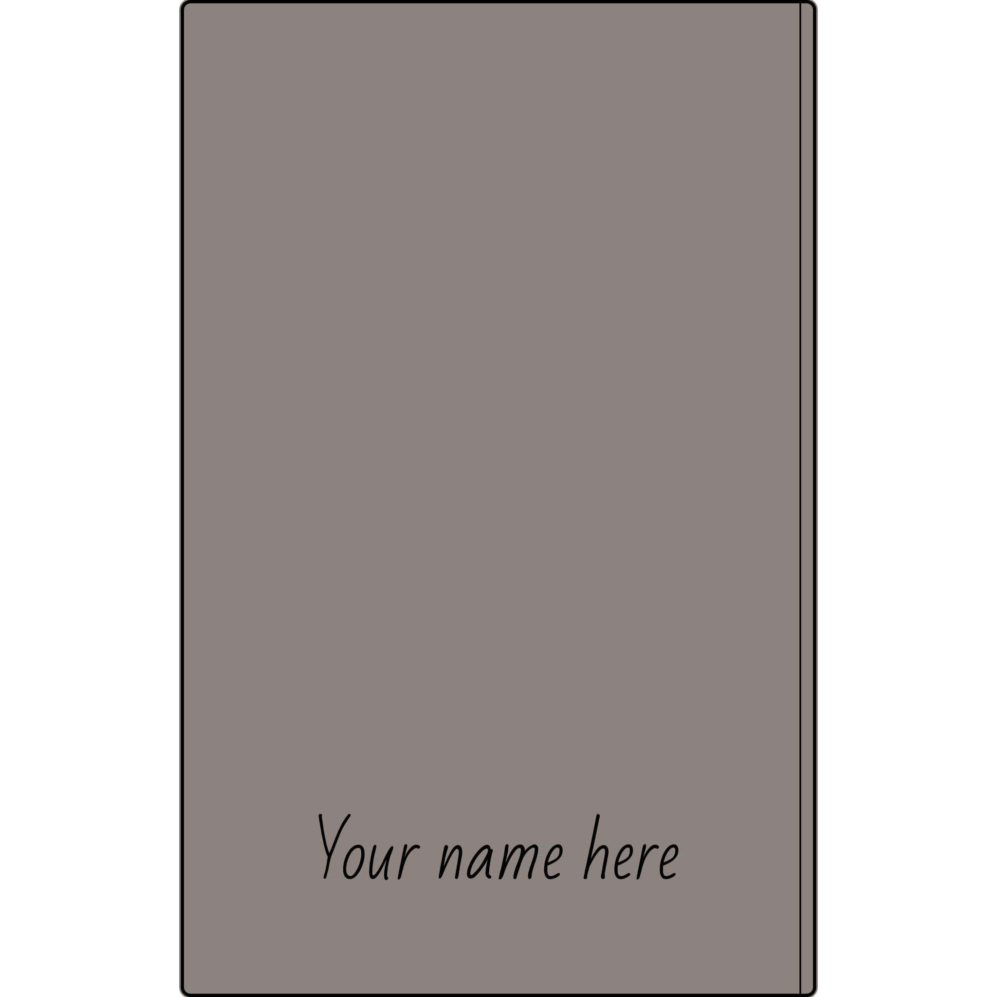 Engravable Vegan Leather Journal — Personalized Name & Image Notebook
