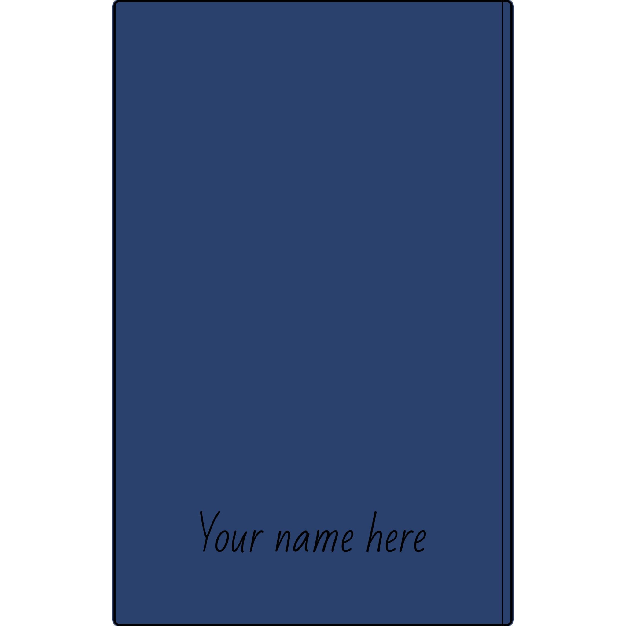 Engravable Vegan Leather Journal — Personalized Name & Image Notebook