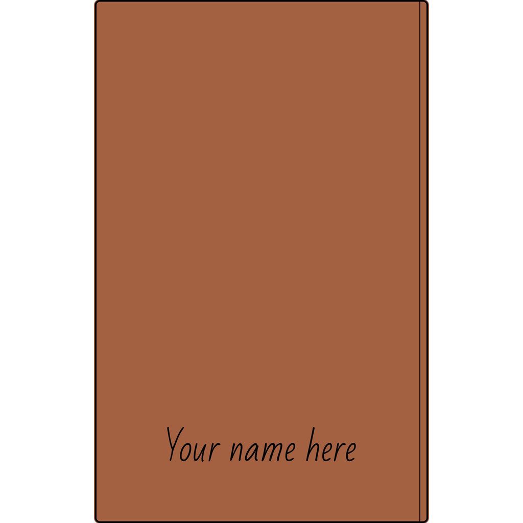 Engravable Vegan Leather Journal — Personalized Name & Image Notebook