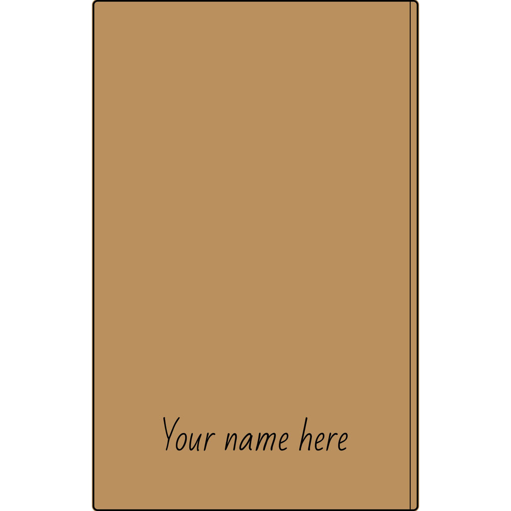 Engravable Vegan Leather Journal — Personalized Name & Image Notebook