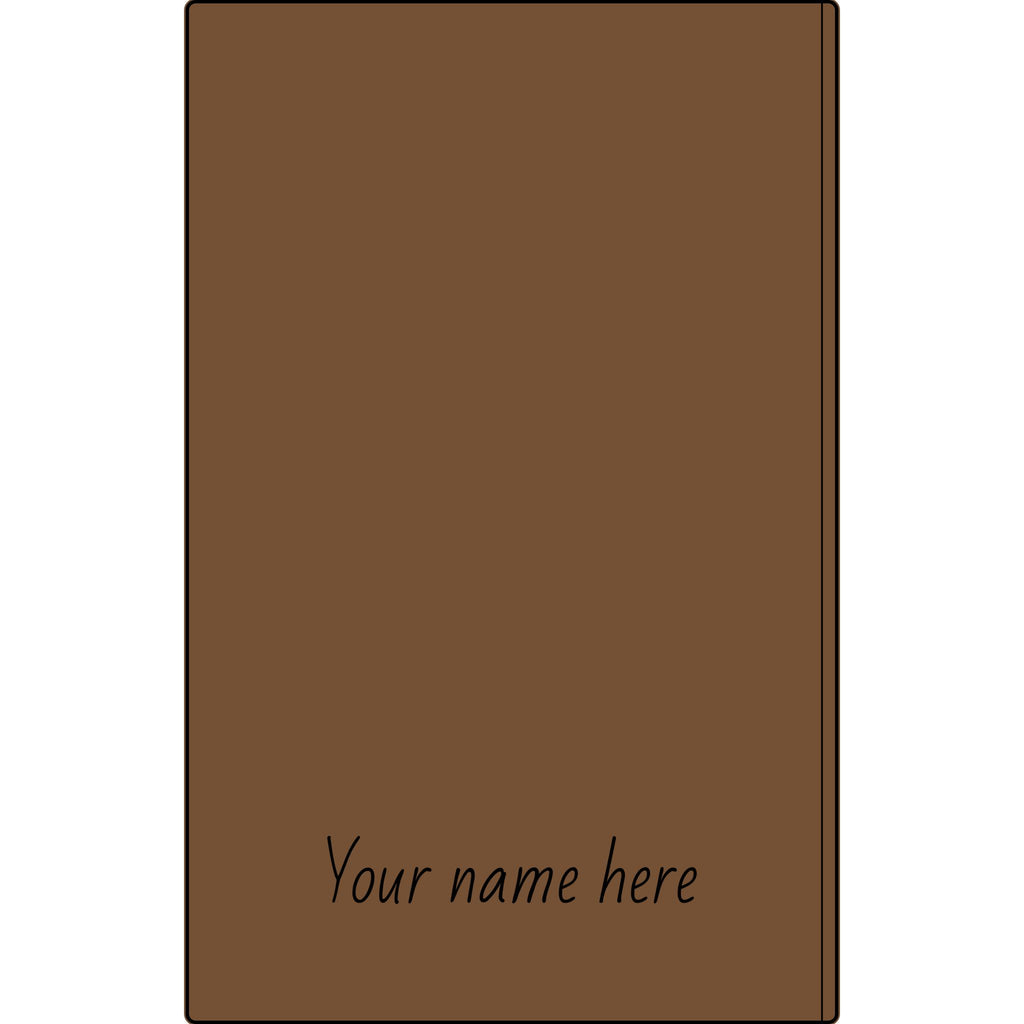 Engravable Vegan Leather Journal — Personalized Name & Image Notebook