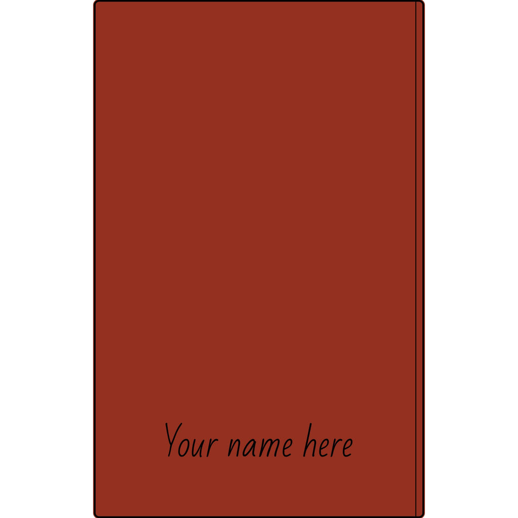 Engravable Vegan Leather Journal — Personalized Name & Image Notebook