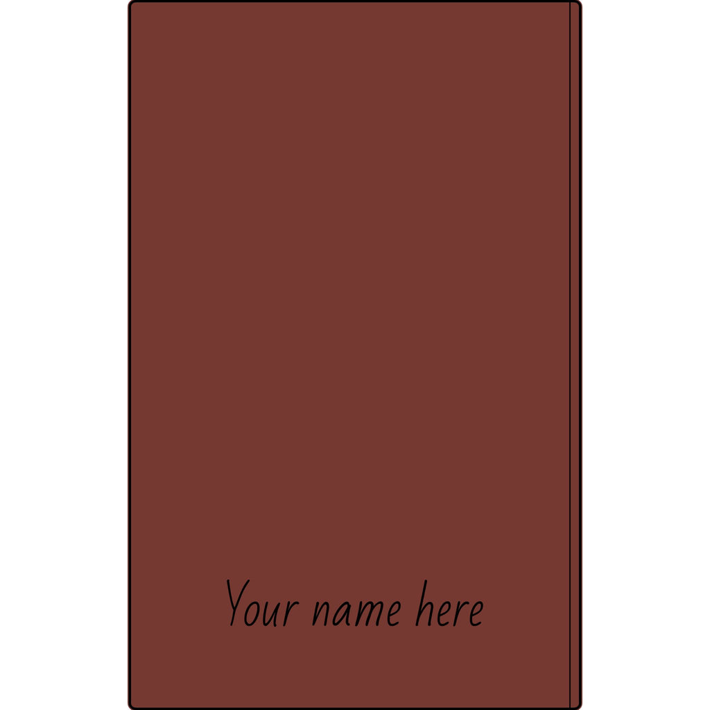 Engravable Vegan Leather Journal — Personalized Name & Image Notebook
