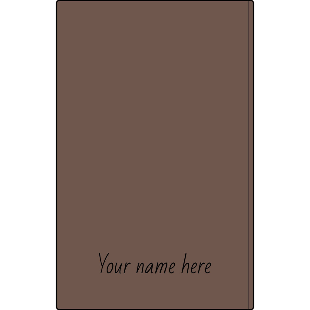 Engravable Vegan Leather Journal — Personalized Name & Image Notebook