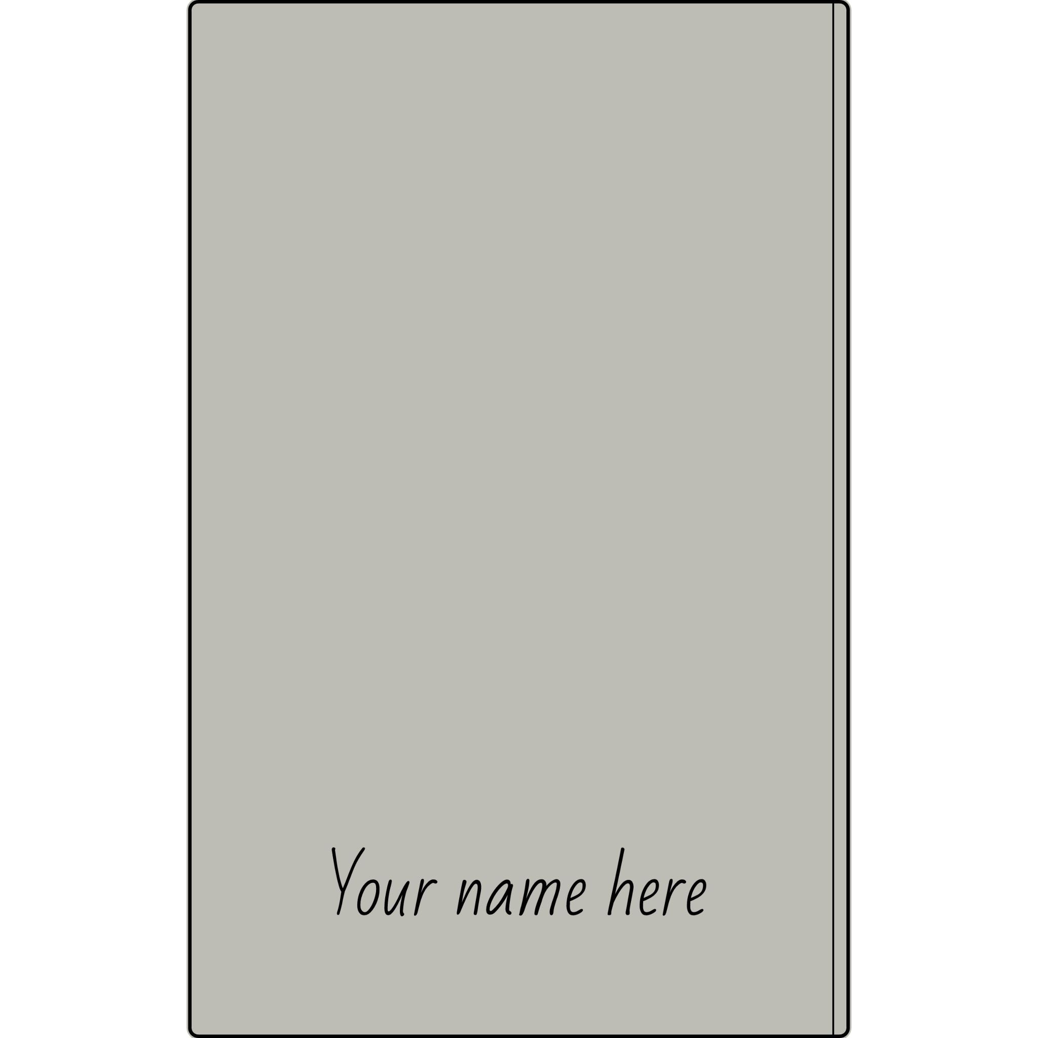 Engravable Vegan Leather Journal — Personalized Name & Image Notebook