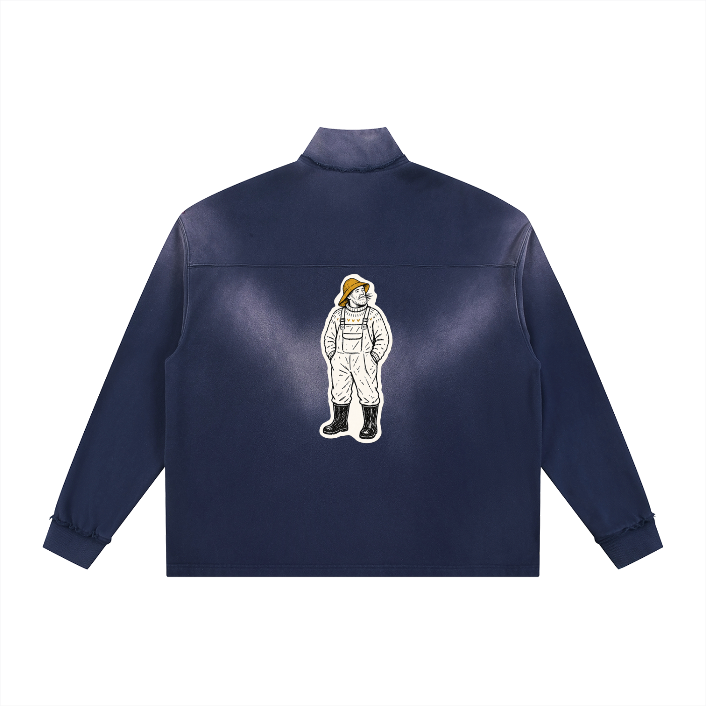 Vedoy,Collection,Collective,The,Northern,Light,Rain,Sweatshirt,Quarter,Zip,intage,vintage,autumn,blue,sun,fade