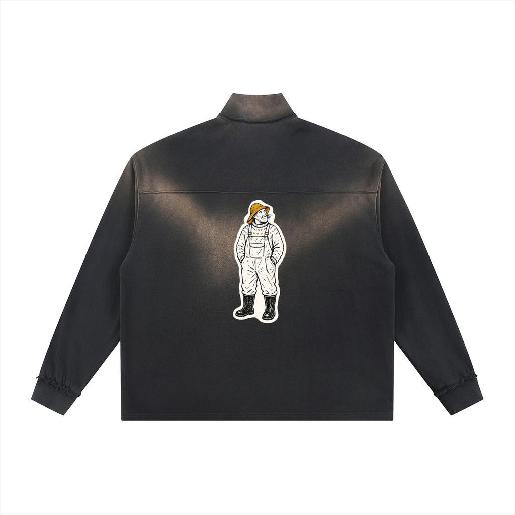 Vedoy,Collection,Collective,The,Northern,Light,Rain,Sweatshirt,Quarter,Zip,intage,vintage,autumn,blue,sun,fade