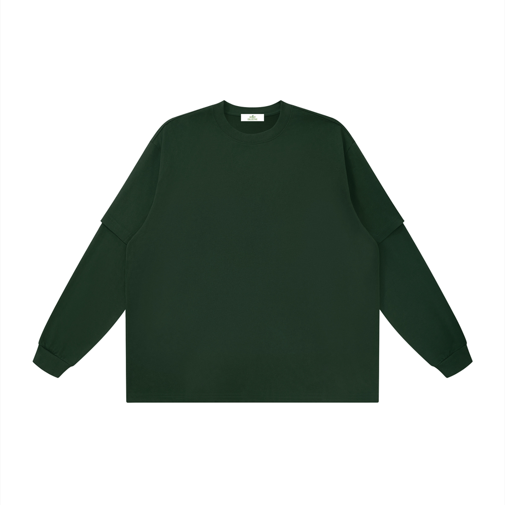 Vedoy,Collection,Collective,Core,Lomg,Long,Sleeved,Sleeves,Sweatshirt,Tshirt,Layered,Oversized,Autumn,Cotton,Comfy,Unisez,Unisex,Green,Yellow,Black,White