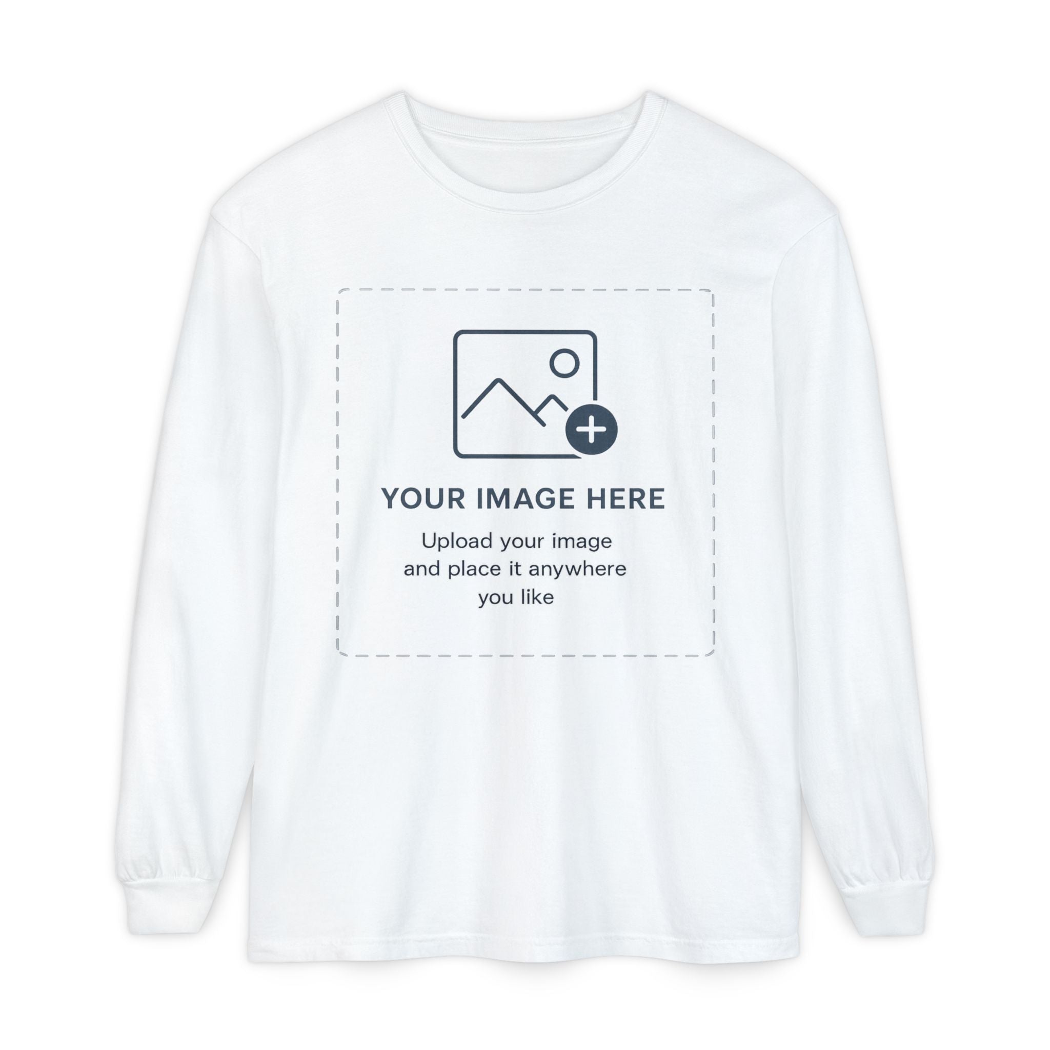 Custom Print - Unisex Garment-dyed Long Sleeve T-Shirt