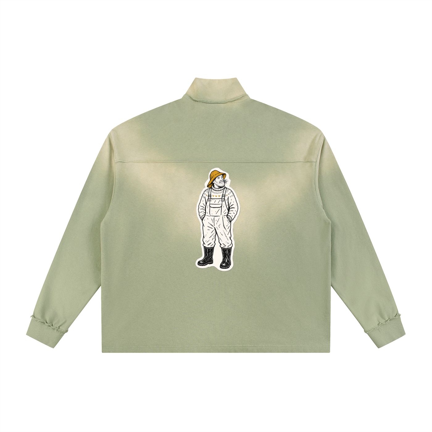 Vedoy,Collection,Collective,The,Northern,Light,Rain,Sweatshirt,Quarter,Zip,intage,vintage,autumn,blue,sun,fade