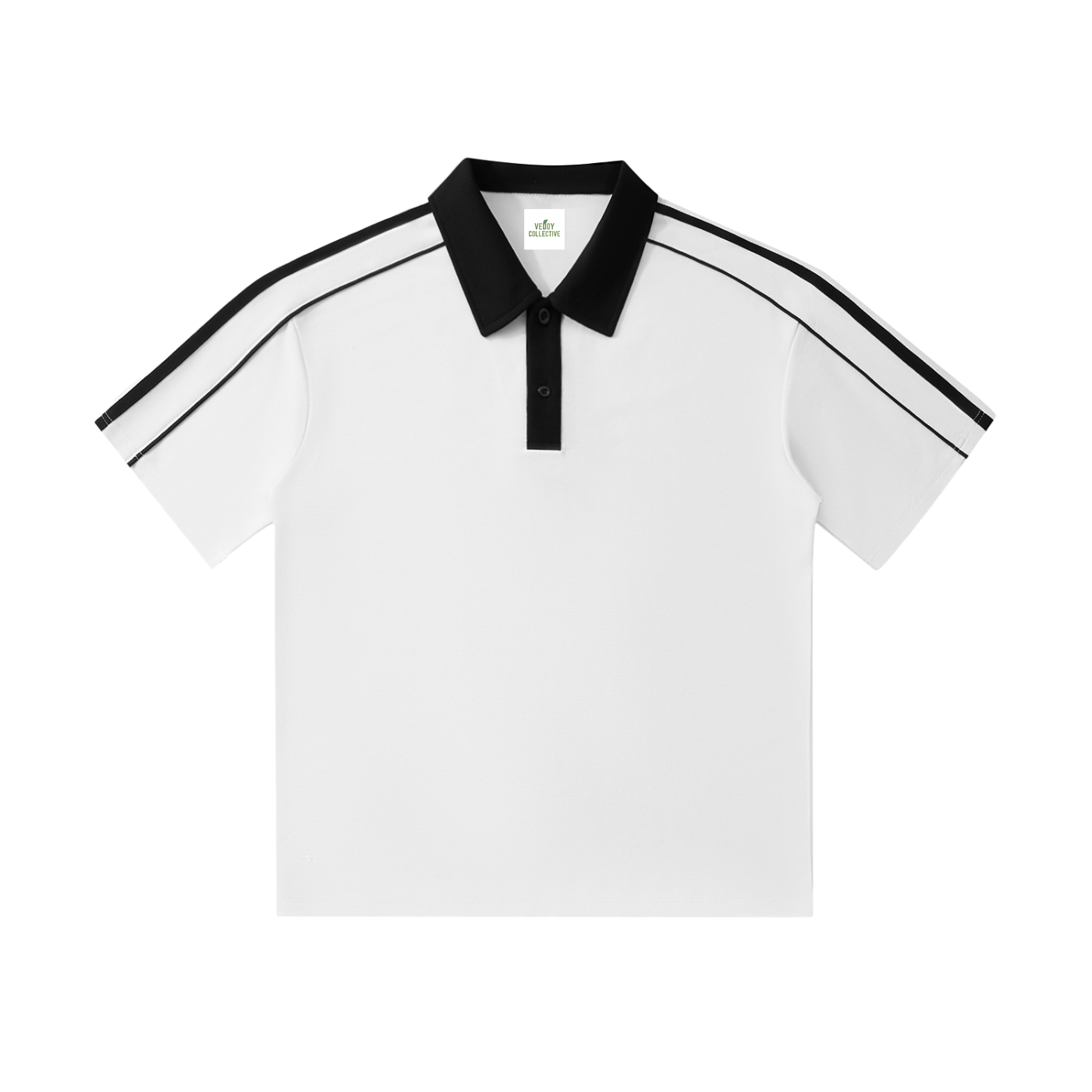 Contrast Collar,Short-Sleeve,Polo ,Shirt,Vedoy Collective,cotton,Comfy,High-Quality,Unisex,Formal