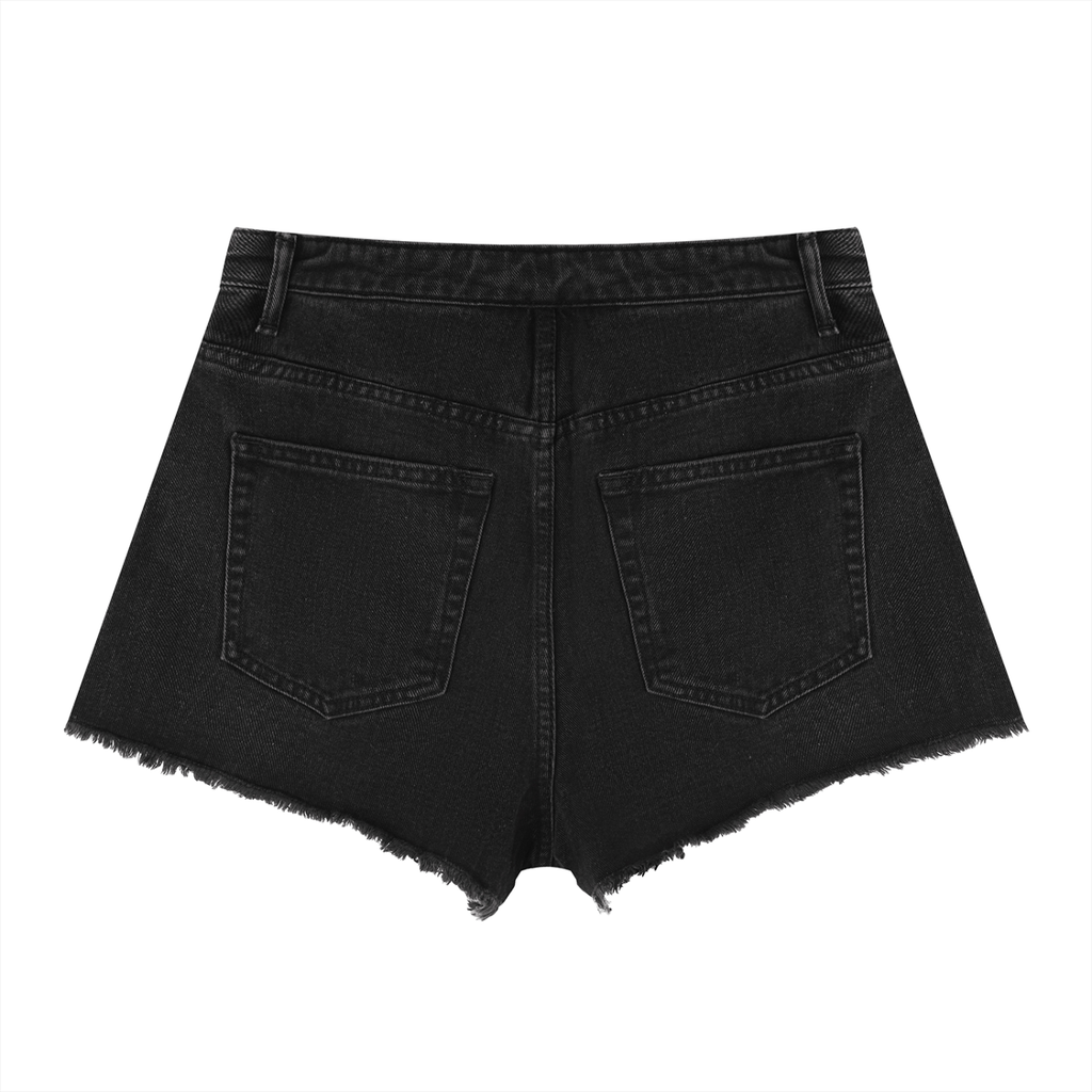 Vedoy,Collective,Collection,Co,Cotton,Women,Shorts,Summer,Denim,Black,Blue