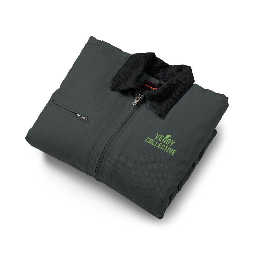 Work Jacket - Embroidered Logo Heavy-Duty Duck Cloth