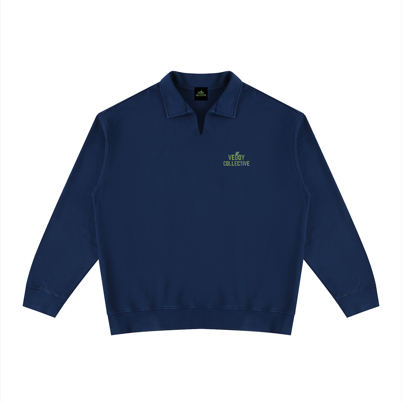 Unisex,Vedoy,Collective,Collection,Comfy,Logo,Vintage,Pure,Cotton,Eco,Friendly,Shirt,Classy,Navy,Blue,Black