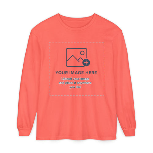 Custom Print - Unisex Garment-dyed Long Sleeve T-Shirt
