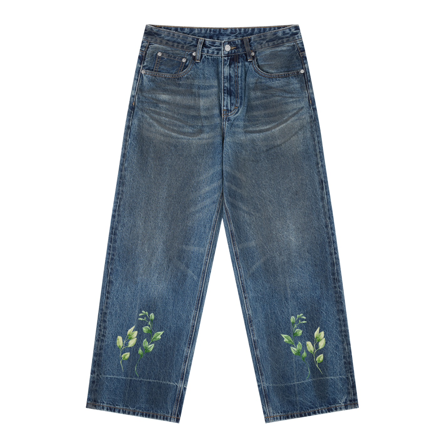 Denim jeans,Blue pants,Leaf Collection ,Pants,Bukser,Blå olabukser,Vedoy Collective ,Springoutfits,Vintage,Cotton