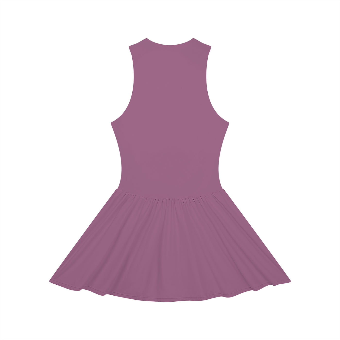 Ruched Sleeveless Full-Zip Dress