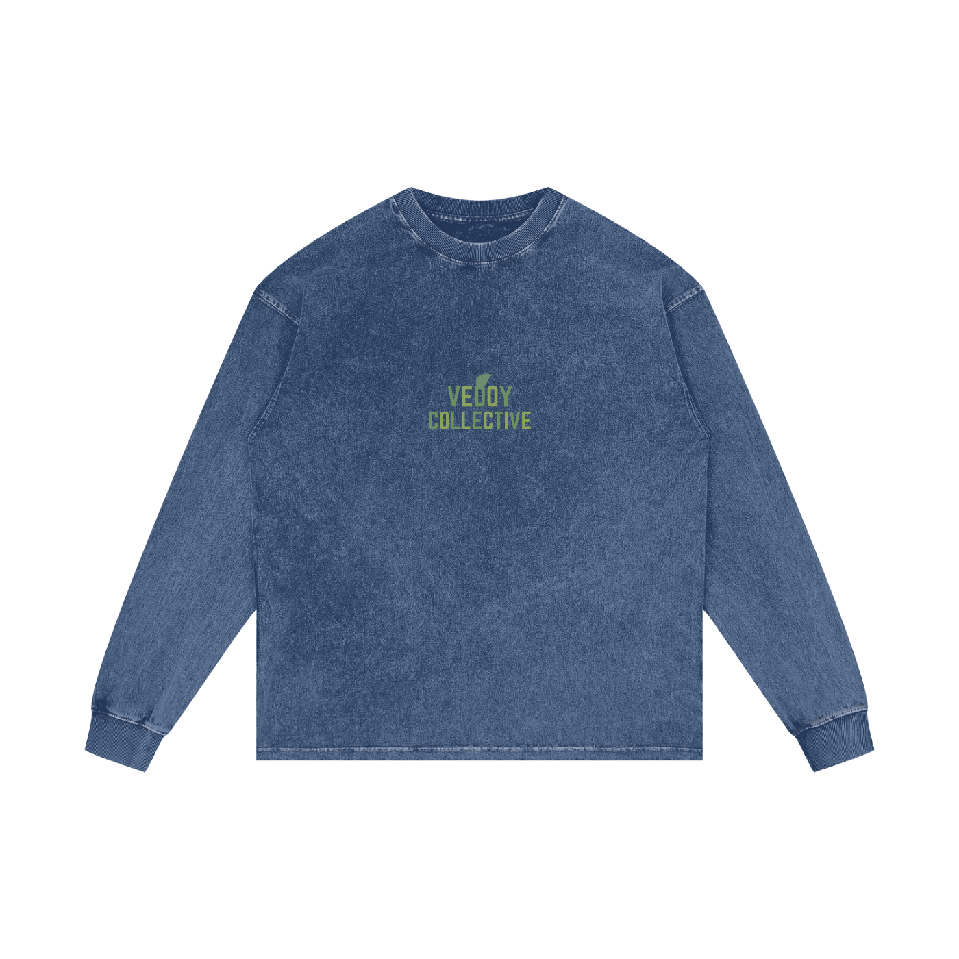 Vedoy,Collective,Sweater,Sweatshirt,Logo,Washed,Colorful,Green,Red,Blue,Unisex,Cotton,Eco,Friendly
