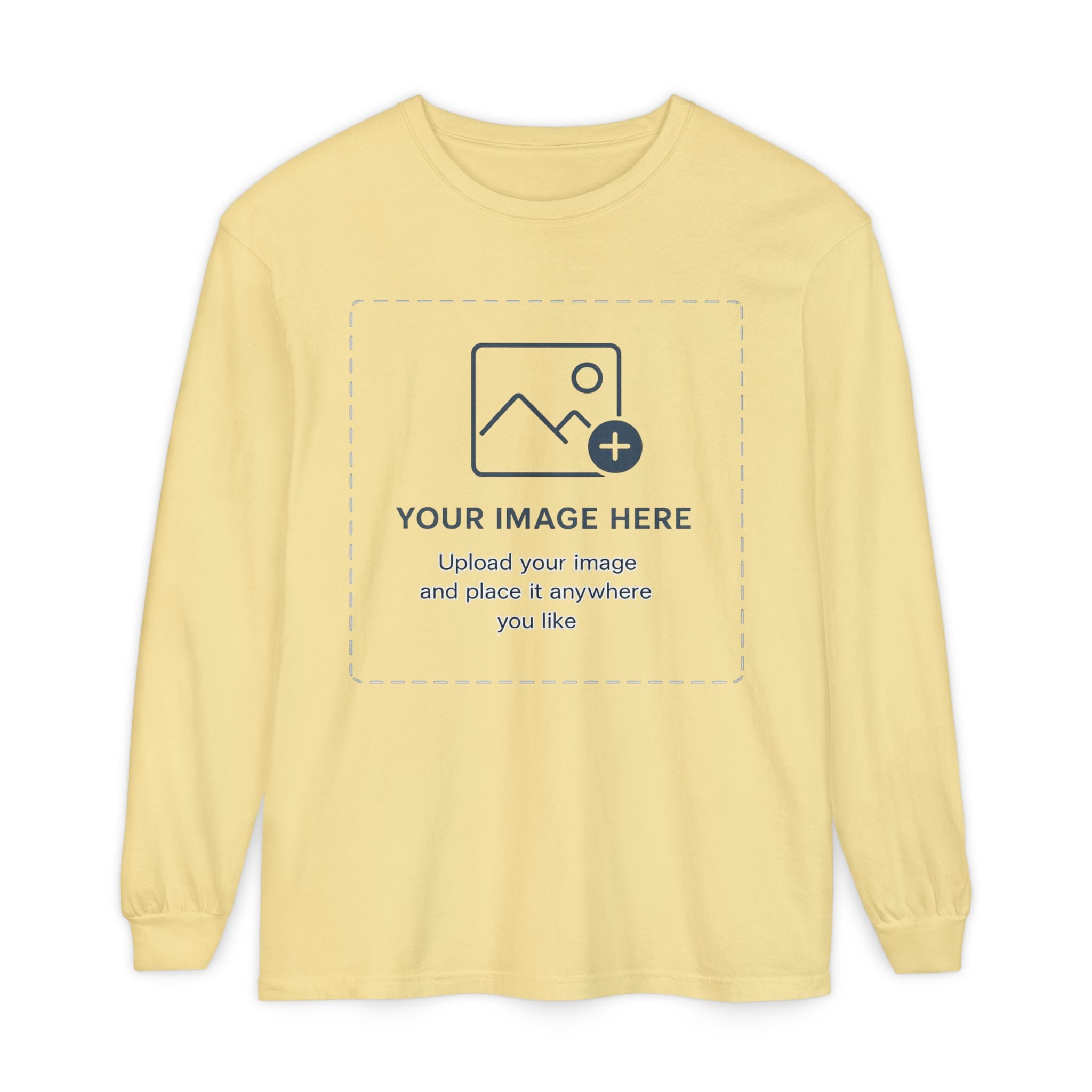 Custom Print - Unisex Garment-dyed Long Sleeve T-Shirt