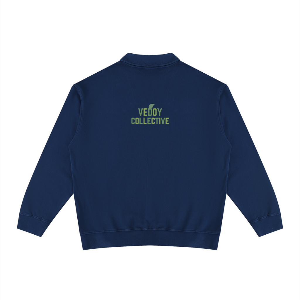 Unisex,Vedoy,Collective,Collection,Comfy,Logo,Vintage,Pure,Cotton,Eco,Friendly,Shirt,Classy,Navy,Blue,Black