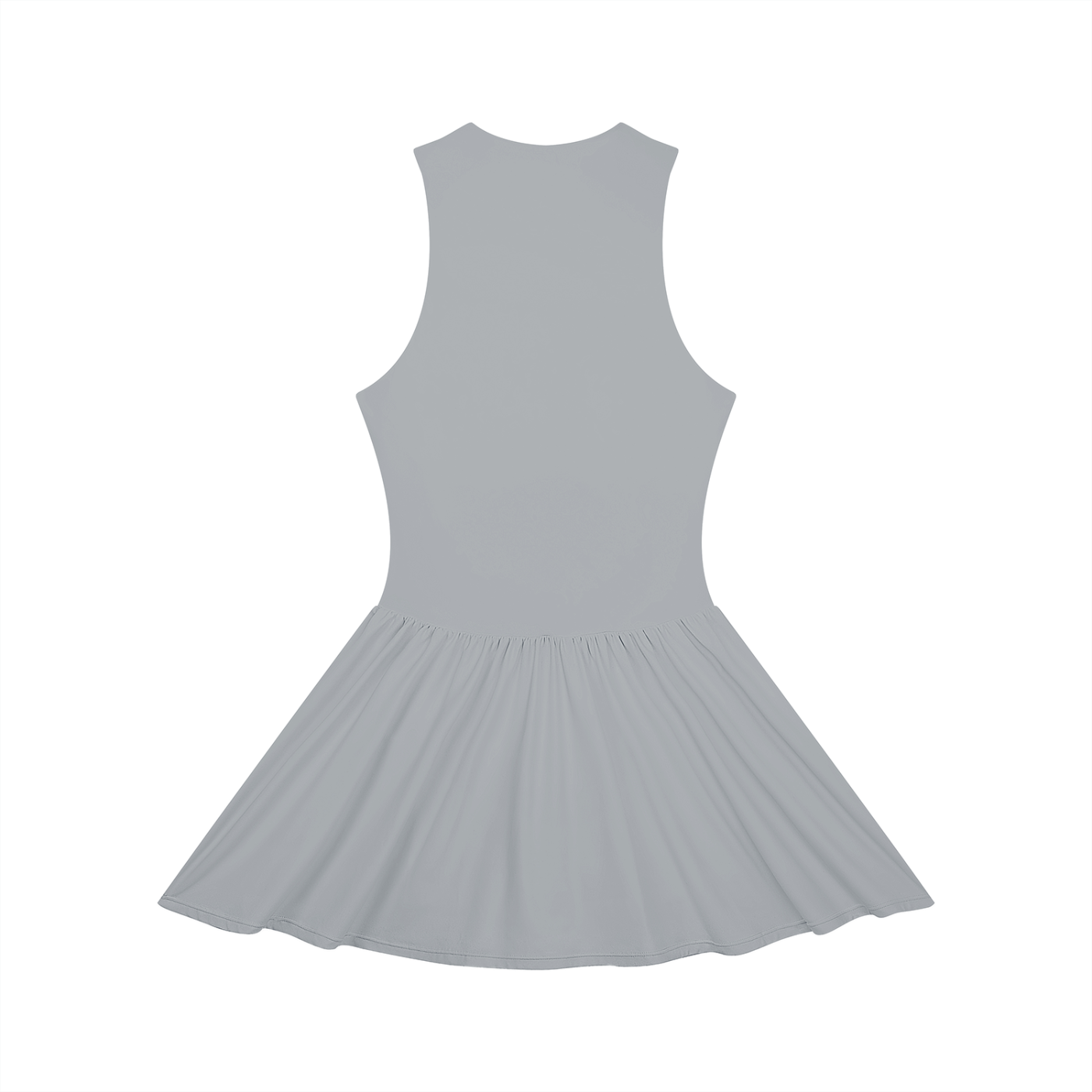 Ruched Sleeveless Full-Zip Dress