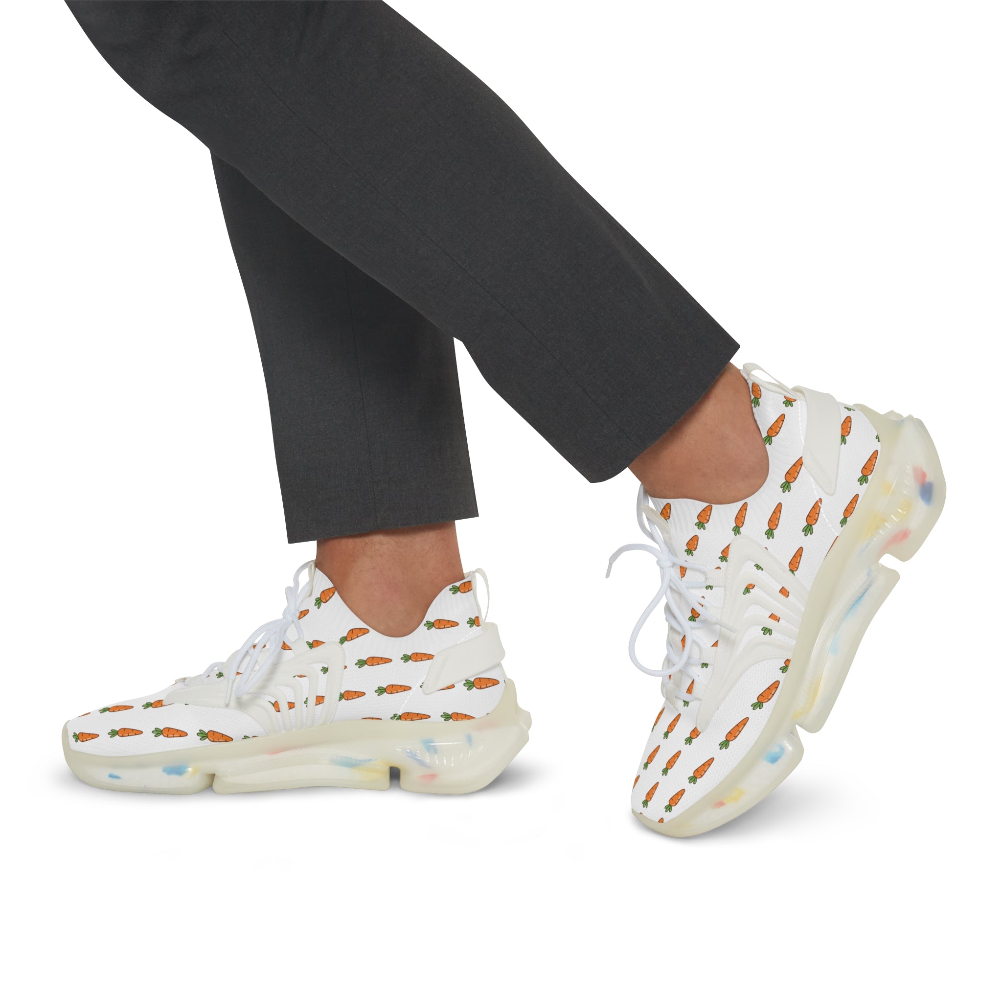 Men's Breathable Patterned Athletic Shoes - The Carrot Collection