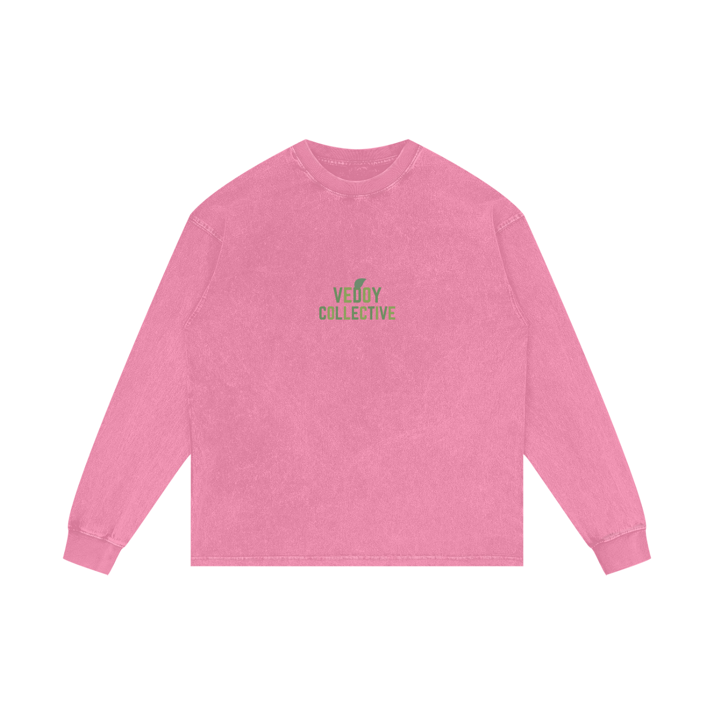 Vedoy,Collective,Sweater,Sweatshirt,Logo,Washed,Colorful,Green,Red,Blue,Unisex,Cotton,Eco,Friendly