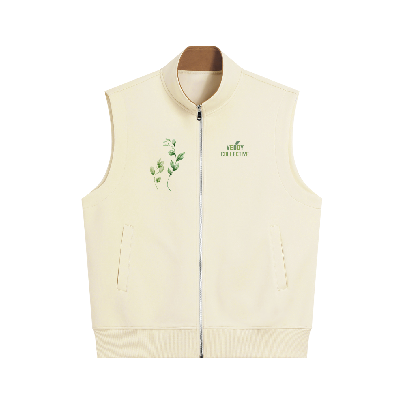 Vest,Jacket,Winter,Leaf Collection ,Heavyweight vest,Zip-up ,Cotton,Quality,Jacket ,Jakke
