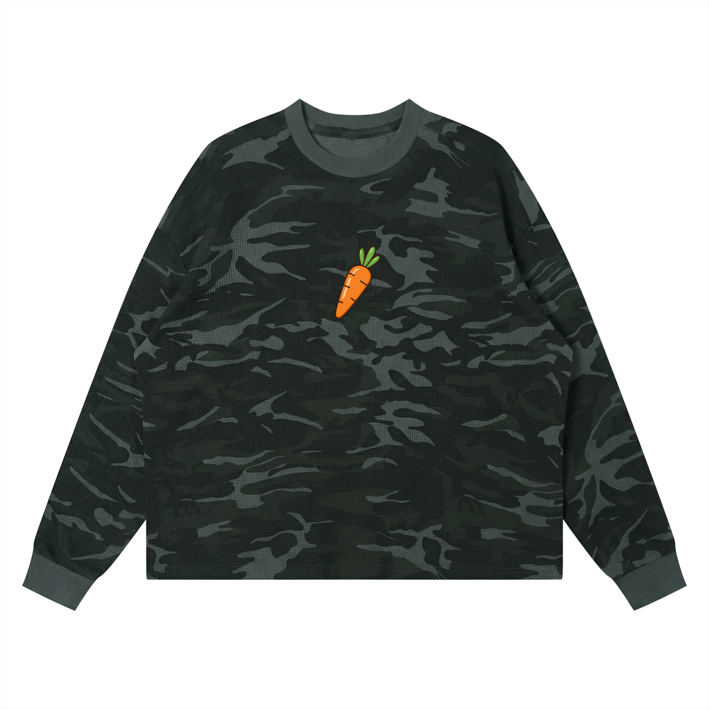 T-Shirt ,Camouflage ,Camouflaged ,Sweatshirt ,Genser,Carrot Collection ,Vedoy Collective ,60% cotton ,Comfy,Gulrot