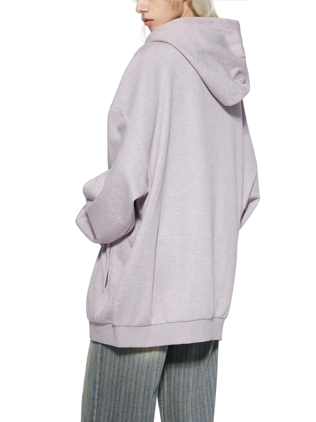Essential Oversized Fleece Hoodie - Butterfly Flower